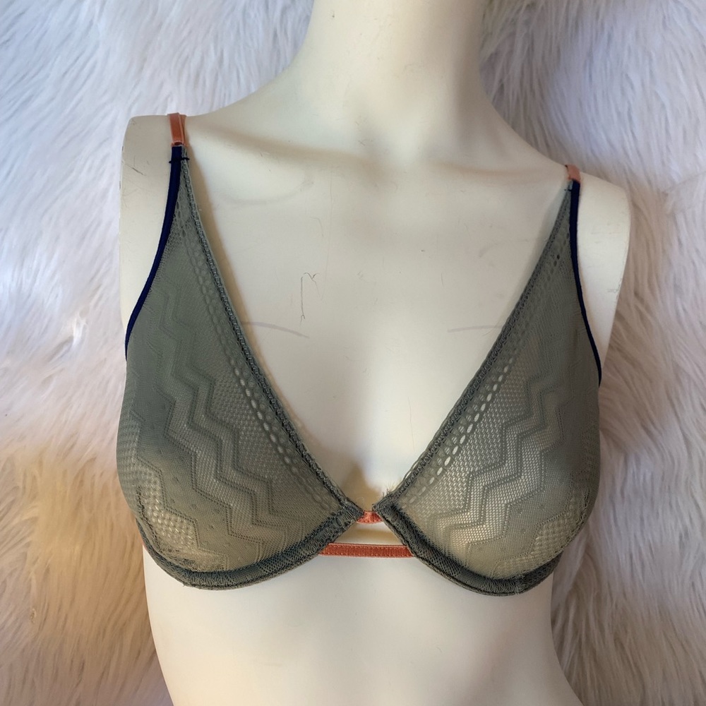 Grey Free People Bra